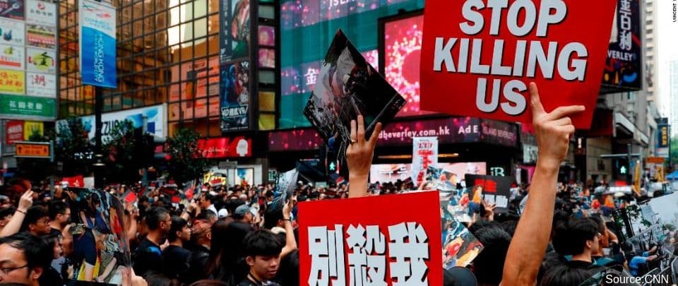 Estimated 2 Million Protest In Hong Kong