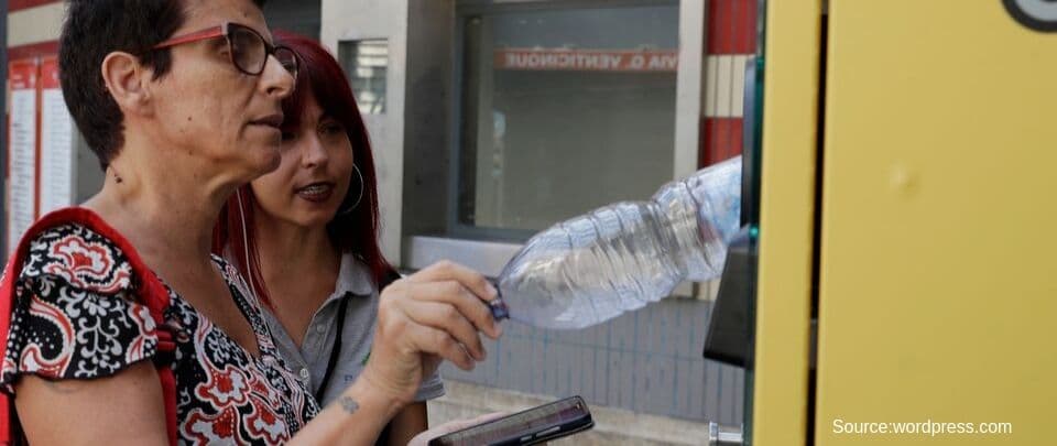 Plastic Bottles For Train Tickets