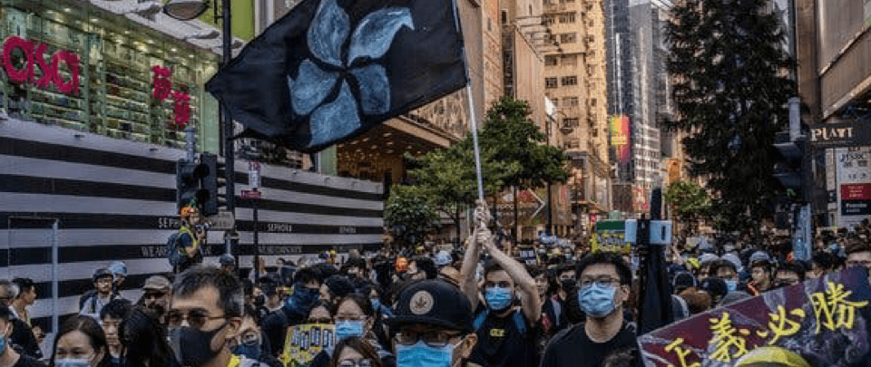 Braving Covid-19, Hong Kong Protesters Return 