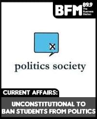 Unconstitutional to Ban Students from Politics